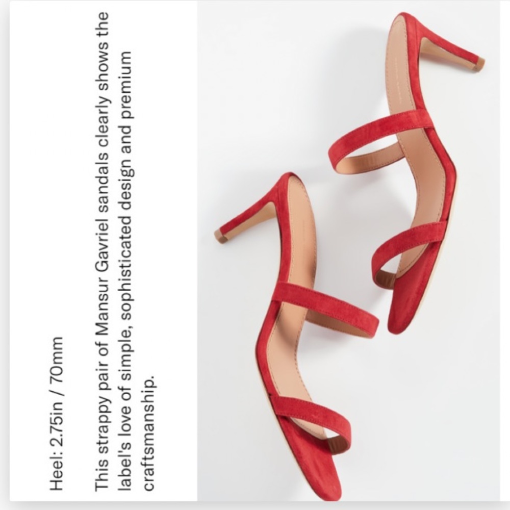 Mansur Gavriel Fiino Slides 38.5 It’s time for a pair of red heels. - Picture 7 of 16